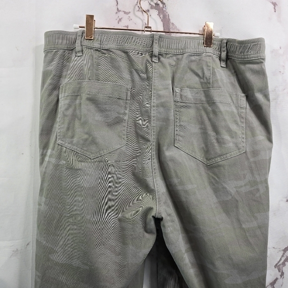J Jill Pants Women 18 Tall Camo Gray Green Washed Sage Chino Khaki Straight - Picture 6 of 10